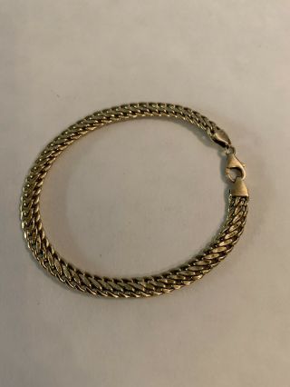 Vintage Womens 18k Yellow Gold Bracelet 5.  9 Gms Not Scrap