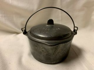 Wagner Ware Cast Iron Bail Handle 1363 Hot Pot Kettle Toy / Salesman Sample