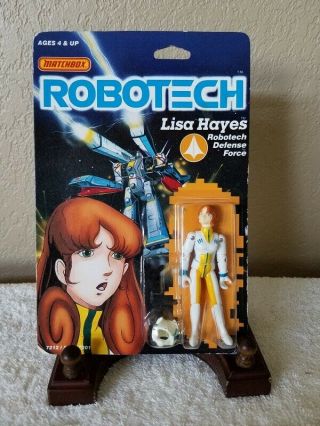 1985 Robotech Lisa Hayes Action Figure On Card (matchbox)