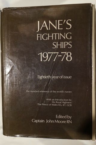 Us British Canadian World Fighting Ships 1977 1978 Janes Reference Book
