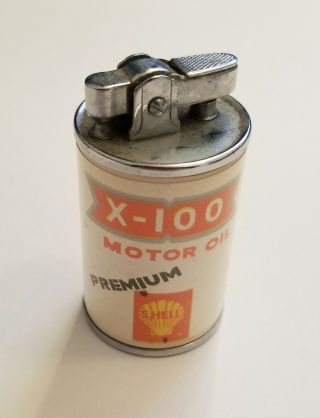 Vintage Shell Premium X - 100 Motor Oil Lighter (, Does Not Work)