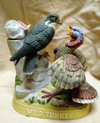 Vintage Austin Nichols And Co Wild Turkey And Falcon No.  11 1986 Porcelain