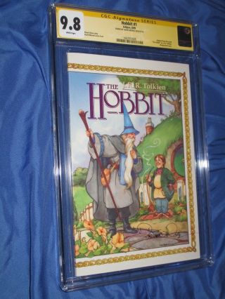The Hobbit 1 Cgc 9.  8 Ss Signed David Wenzel (lord Of The Rings/tolkien)