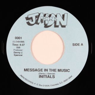 Modern Soul Boogie 45 - Initials - Message In The Music - Jmdn - Vg,  Mp3