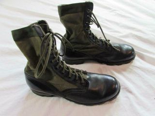 Vtg 80s 1989 Us Army Ro Search Jungle Boots Combat 10.  5 R Military Vietnam Style
