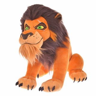 Disney Store The Lion King Villains Scar Pulsh Doll Plush Toys 10 Inch Tall