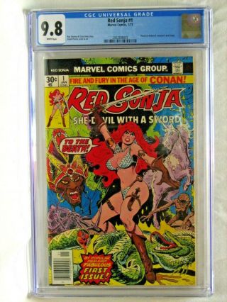 Red Sonja 1 Cgc 9.  8,  Roy Thomas Story & Frank Thorne Art,  Marvel 1977