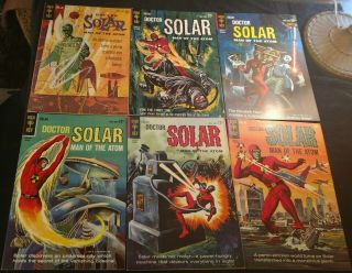 Doctor Solar,  Man Of The Atom (gold Key,  1962) 1 (f, ),  5 (1st Costume),  6,  7,  9,  10