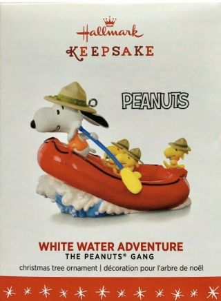 Hallmark Keepsake 2016 White Water Adventure Peanuts Camp Snoopy Scout