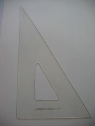 Vintage A.  I.  Friedman Triangle Template 8205s - 12 " Denmark
