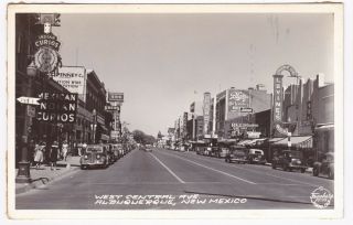 Rppc Central Ave Route 66 Albuquerque Nm Frashers Blatz Levines Gas Old Cars D5