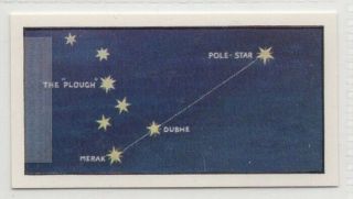 Pole Star Polaris Ursa Minor Constellation Astronomy Vintage Ad Trade Card