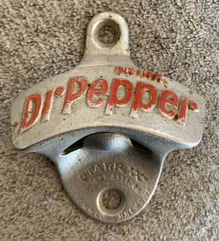Vintage Dr.  Pepper Starr - X Cast Iron Bottle Opener - Pat 2333088 3