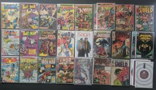 Batman,  X - Men,  Fantastic Four,  Iron Man,  Saga,  Preacher,  Nick Fury Comic Collect