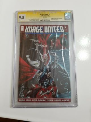 Image United 2 9.  8 Cgc Spawn Variant Cover Signed By Mcfarlane