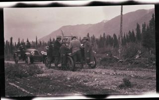 (1) Early 1900s Film Negative,  Alaska,  Auto Repair,  Unknown Location 2