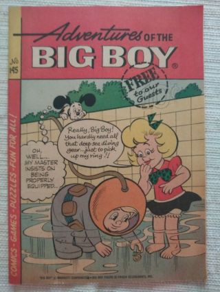 Vintage " Adventures Of The Big Boy " Comic 145