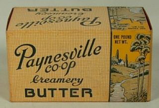 Vintage Paynesville Co - Op Creamery Minnesota Butter Box