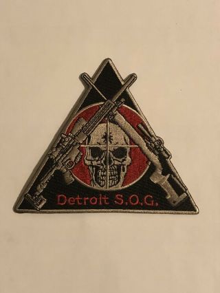 Detroit Dea Drug Enforcement Administration Special Operations Group Patch.