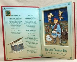 Mr.  Christmas Animated Musical Book - The Little Drummer Boy - Music Box