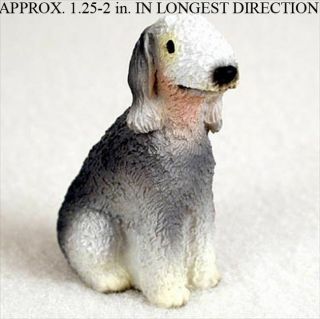 Bedlington Terrier Mini Hand Painted Figurine