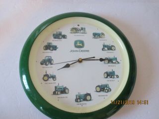 John Deere Tractor Wall Clock Engine Sounds On The Hour