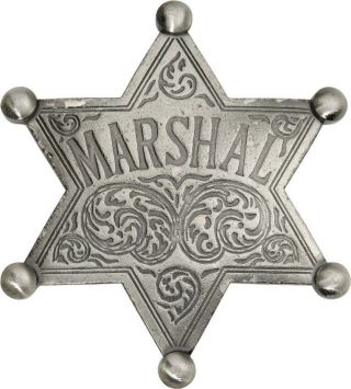 Badges Of The Old West Marshal Badge Mi3008