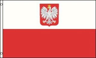 3x5 Poland With Eagle Nylon Flag Indoor Outdoor Polish National Country