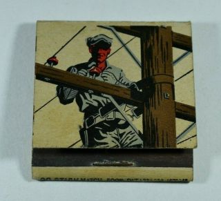 Rare Early Hubbard & Company Power Company Matchbook - Pittsburgh,  Chicago,  Oakland