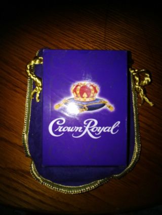 Vintage Crown Royal Playing Cards With Vintage 50ml Deluxe Bag
