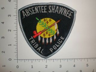 Ok Oklahoma Absentee Shawnee Indian Tribe Native American Tribal Police Patch