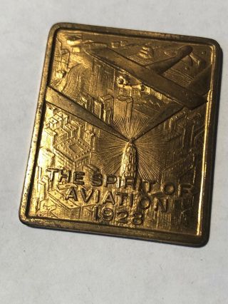 1928 Sprit Of Aviation Chicago Central Aerial Beacon Tower Token