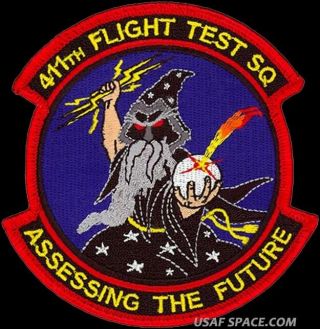 Usaf 411th Flight Test Sq - Edwards Afb,  Ca - Assessing The Future - Patch