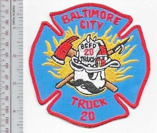 Baltimore City Fire Department Bcfd Fire Engine Truck 20 Baltimore,  Maryland