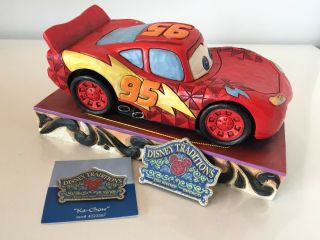 Jim Shore Disney Showcase Traditions Cars Lightening Mcqueen Ka - Chow Figurine