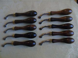Vintage Leather Tools,  C S Osborne Overstitches 5 thru 14 2