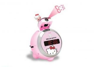 Hello Kitty Projection Clock Radio Alarm.  Discontinued By The Manufacturer