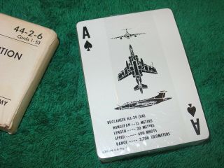 Vintage Aircraft Recognition Playing Cards Graphic Training Aid No.  44 - 2 - 6