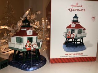 2014 Holiday Lighthouse 3rd In Series Hallmark Keepsake Christmas Ornament Magic