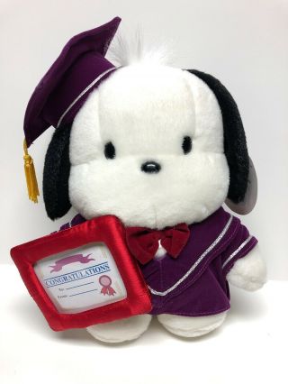 10” Sanrio Pochacco Pc Dog Graduation Plush Doll Toy Congratulation Grad Gift