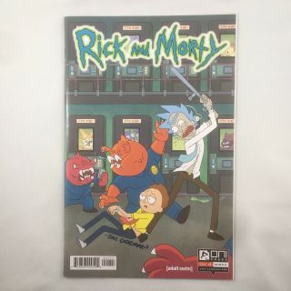 Rick And Morty 1 | First Print | Signed By Zac Gorman | Vf/nm | Oni Press 2015