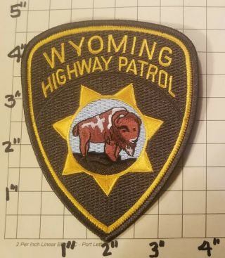 Wyoming Highway Patrol Patch W/presentation Card