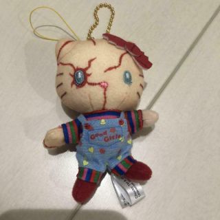 Usj Limited Hello Kitty Chucky Halloween Keychain