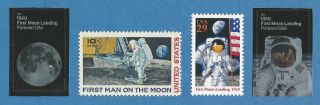 1969 2019 Apollo 11 First Man On The Moon Landing 50th Anniversary Us Stamps Set