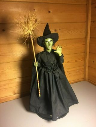 Wizard Of Oz Animated Wicked Witch Of West Gemmy Halloween First Edition Figure
