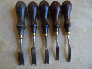 Vintage Leather Tools,  C S Osborne French Edger ' s 2