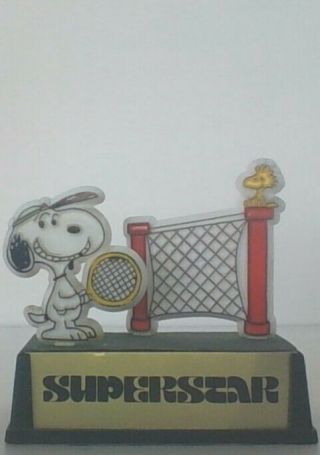 Vintage Peanuts Snoopy " Star " Aviva Trophy Htf Good