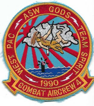 Theatre Made Us Navy Westpac 90 Team Spirit Combat Aircrew 4 Squadron Patch