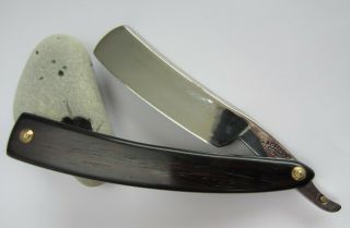 Vintage Straight Razor Mid 19th century FRENCH 8/8 - 25mm SHAVE READY - MEDELLE 2