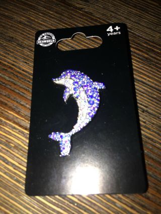 Seaworld Dolphin Pin - On Card